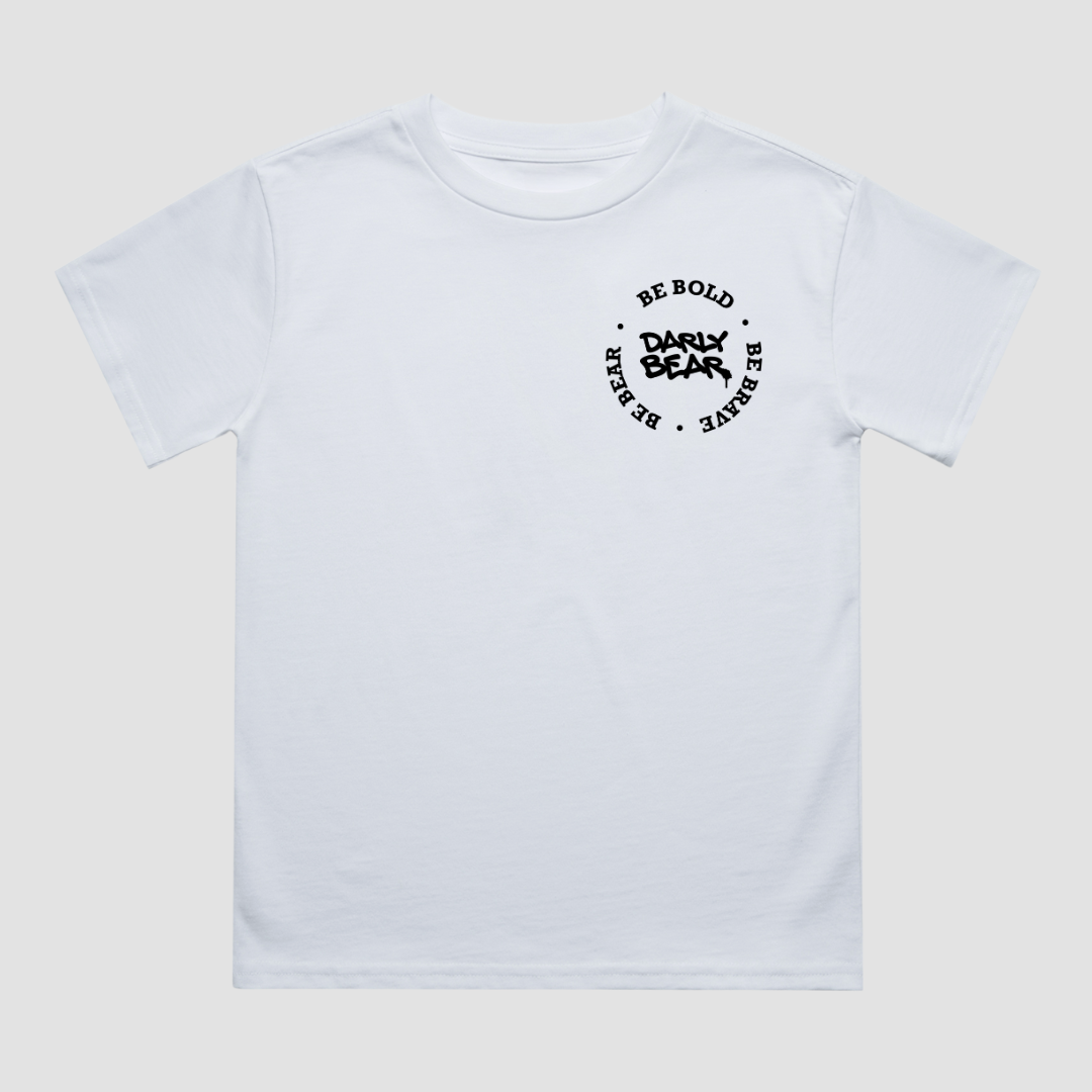 Long Hair Don't Care White T-Shirt