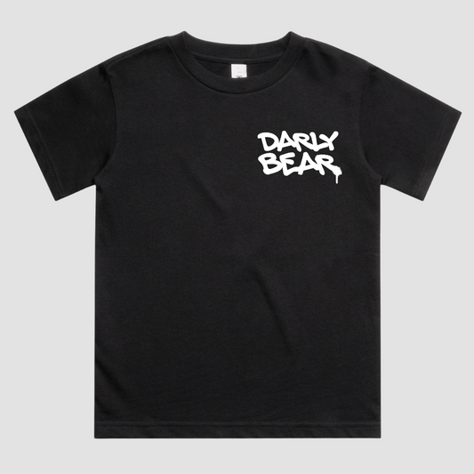 Darly Bear Graffiti Logo Black T-Shirt